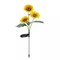3-Lights Sunflower Outdoor Solar Garden Stake Waterproof Yard Decor